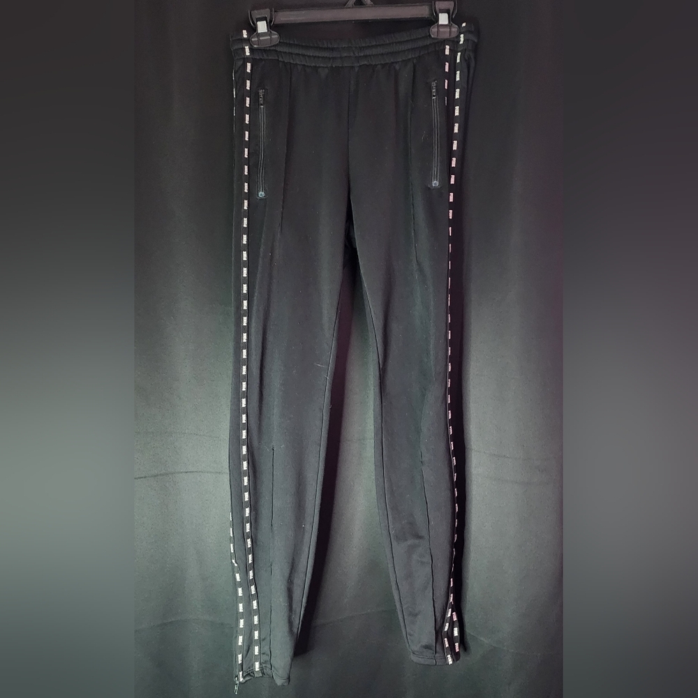 Victoria Secret PINK Black Small Lounge Pannts Logo Down the Sides